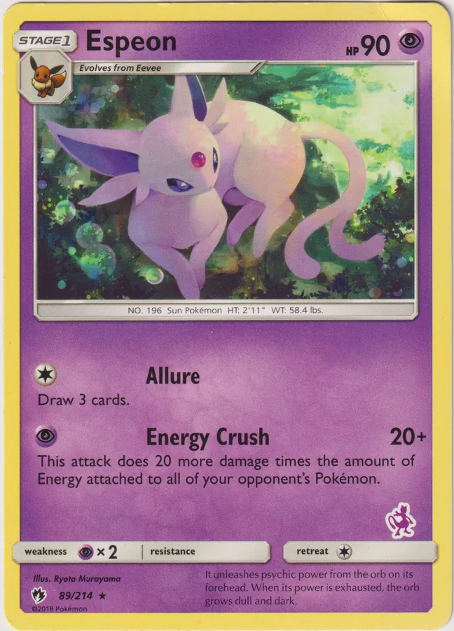 2020 Battle Academy Espeon [Mewtwo] Pokémon card